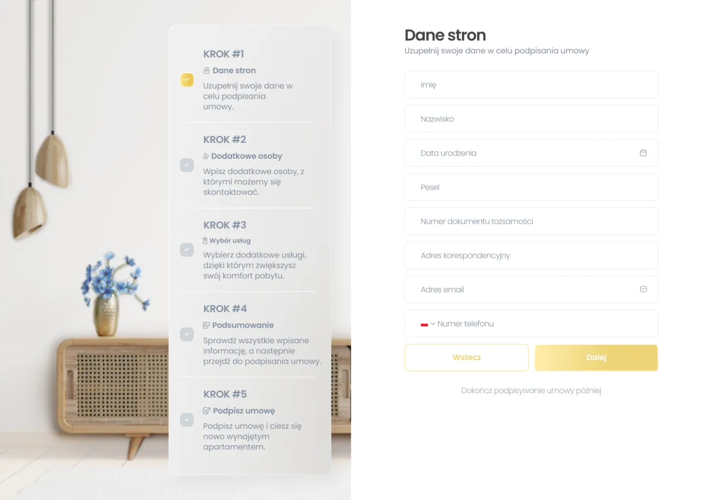 Platforma Wynajmu Nieruchomości — screen 1