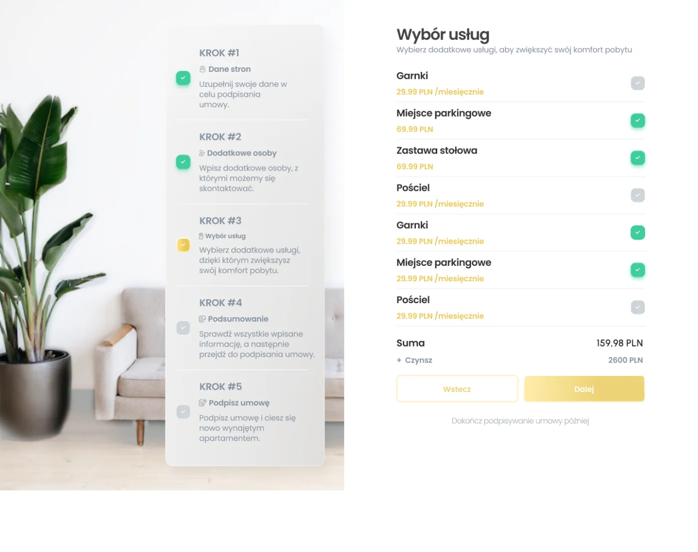 Platforma Wynajmu Nieruchomości — screen 3
